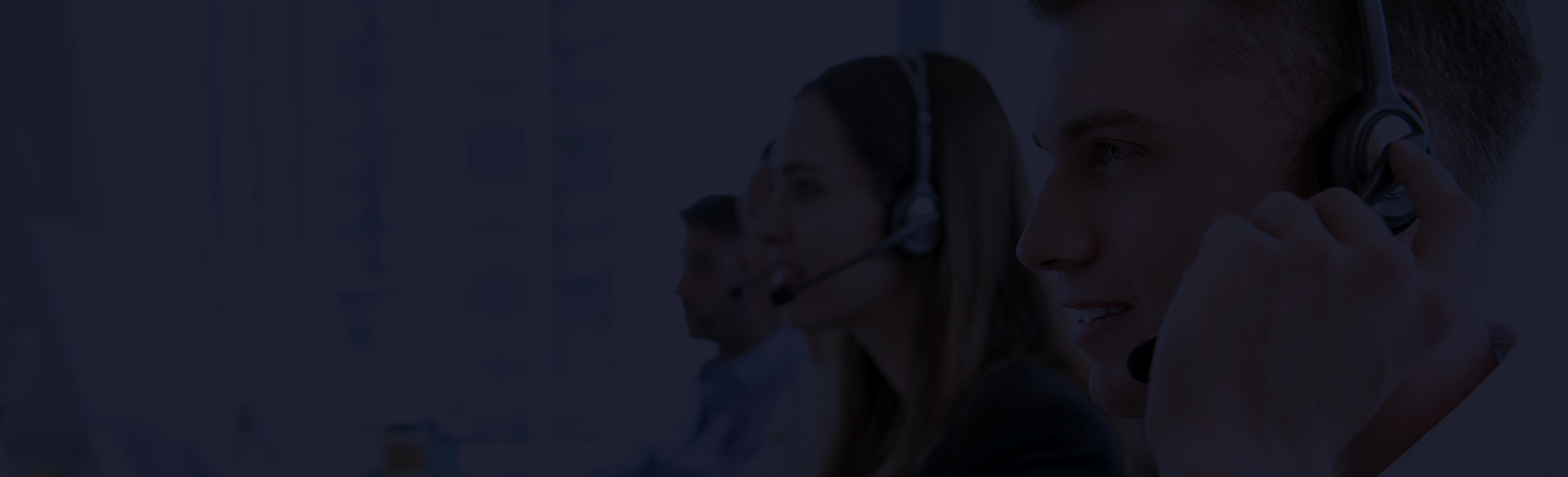 Man with a headset